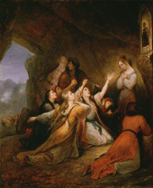 Ary Scheffer Greek Women Imploring at the Virgin of Assistance France oil painting art